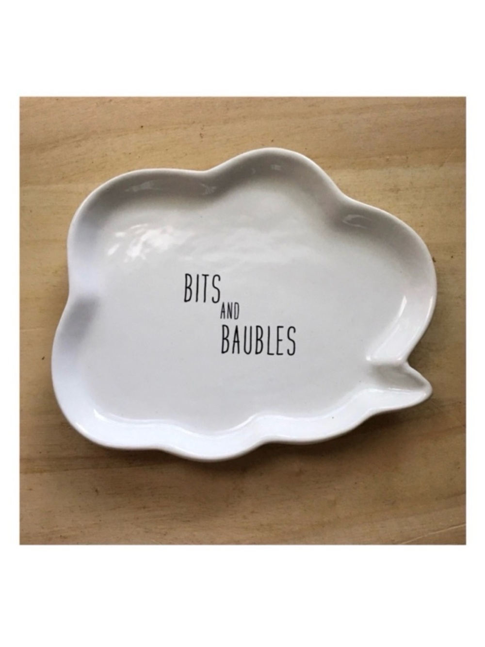 🆕 Ceramic "Bits & Baubles" Vanity Tray- Catchall